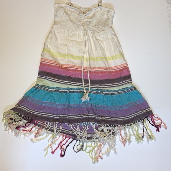 Billabong Boho Striped Cotton Dress - Women’s Size Small - Picture 5 of 7